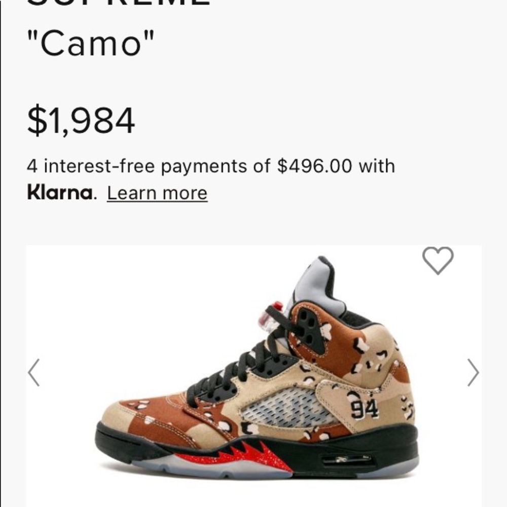 Jordan supreme retro 5 desert camo